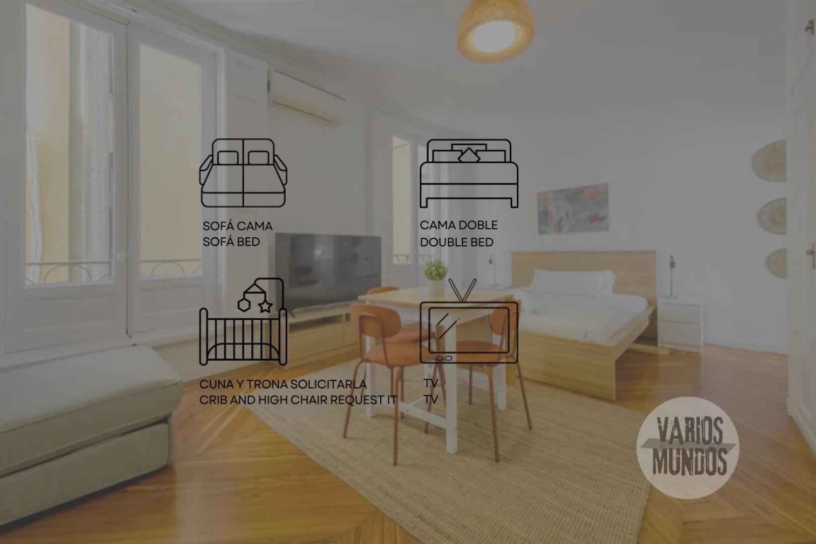 Petite E Chic Loft Para 3 En El Corazon De マドリード エクステリア 写真